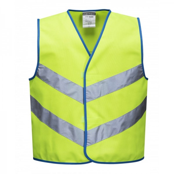 Kids colour bright 2 band vest